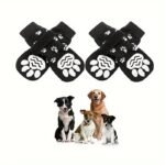 Pantoufle Antidérapantes Pour Chien,  Adaptées Aux Activités Intérieures 4pcs