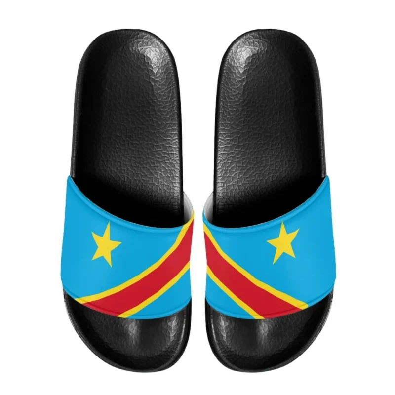 Pantoufles imprimé République du Congo