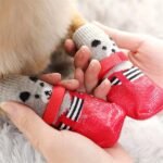 Pantoufle Imperméables Pour Chien Et Chat En Extérieur 4pcs