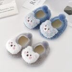 Pantoufle Antidérapantes Forme D'animal Mignon - Bleu + Gris 2 Paires, 13(1-2A)