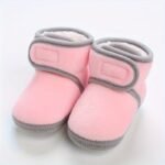 Pantoufle botte Confortables En Polaire  Antidérapantes À Fond Souple - Rose, 3.5 Toddler