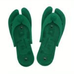 Pantoufle De Massage Acupressure Pour Pieds Pliables Et Portables - Vert