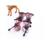 Pantoufle Pour Chien Résistants À L'eau 4pcs - Rose Foncé, 3XL