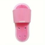 Pantoufles De Massage Antidérapantes En Silicone Anti-chute - Rose (un Paquet)