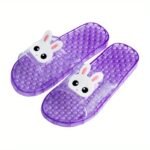 Pantoufles De Massage En Forme De Lapin, Semelle De Thérapie Des Points D'acupuncture - Violet2, M (US 5.5-7)